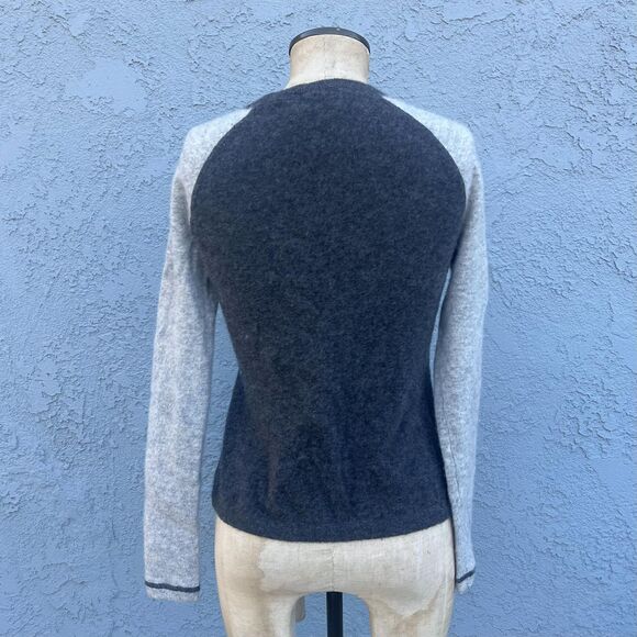 Embroidered Upcycled Sweater Repaired CashmerOne of a kind Womens Xs art to wear - Picture 5 of 10